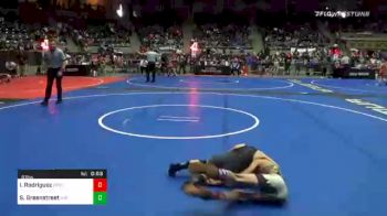 61 lbs Consolation - Isaiah Rodriguez, Fort Lupton Bluedevils vs Samuel Greenstreet, Mat Sense