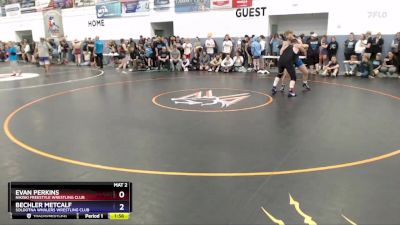 86 lbs Semifinal - Bechler Metcalf, Soldotna Whalers Wrestling Club vs Evan Perkins, Nikiski Freestyle Wrestling Club