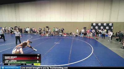 180 lbs Round 3 - Leif Larwin, Bend Senior High School Wrestl vs Gage Brady, Sons Of Atlas