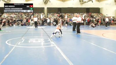 56-B lbs Round Of 16 - Wes Arnold, All I See Is Gold Academy vs Joshua Johannemann, .