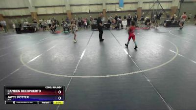 63 lbs Cons. Round 1 - Camden Recopuerto, HI vs Jayce Potter, WY