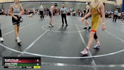 130 lbs Round 2 (8 Team) - Aydin Myers, FCA Hurricanes vs Blake Pellar, Junior Terps Xtreme