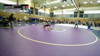115lbs Cons. Round 6 - Evelyn Pacheco Alvarado, Hermiston (Girls) vs Karalyn Cook, Mount Baker (Girls)