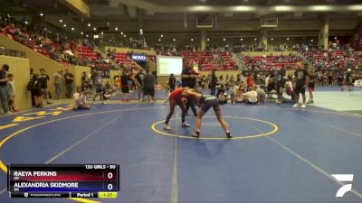 90 lbs Round 3 - Raeya Perkins, OK vs Alexandria Skidmore, OK