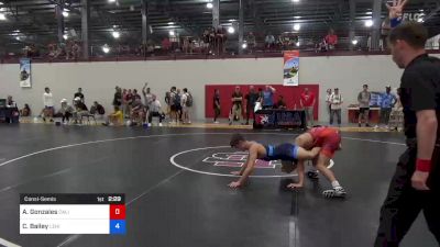 61 kg Consolation - Andre Gonzales, California vs Carter Bailey, Lehigh Valley Wrestling Club