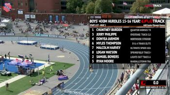 Boys' 400m Hurdles, Prelims - Age 15-16