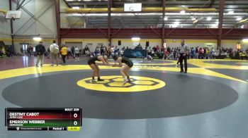 100 lbs Cons. Round 1 - Destiny Cabot, Avon Lake vs Emerson Webber, Hernando