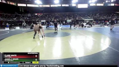 138G Quarterfinal - Angela Aviles, Vallivue Girls vs Clare Waite, Boise Girls