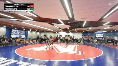 75 lbs 1st Place Match - Colton Lantz, Middleton Wrestling Club vs Kalaya Baxter, Grizzly Wrestling Club