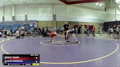 126 lbs Cons. Round 4 - Wesley Honiss, MI vs Gunnar Burleson, OH