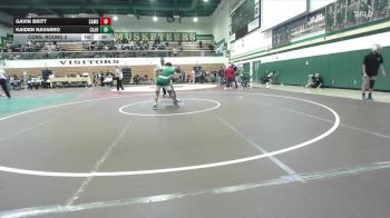 126 lbs Cons. Round 2 - Kaiden Navarro, Cajon vs Gavin Britt, Santa Monica