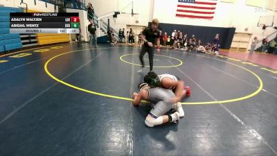 155 lbs Quarterfinal - Kade Enis, Thermopolis Middle School vs Max Nieto, Worland Middle School