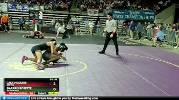 D 1 132 lbs Champ. Round 2 - Jack McGuire, Benton vs Darrius Rosette, Baton Rouge