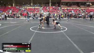 80 lbs Cons. Round 3 - Phoenix Vail, Greater Heights Wrestling vs Camille Barrett, El Dorado Wrestling Club