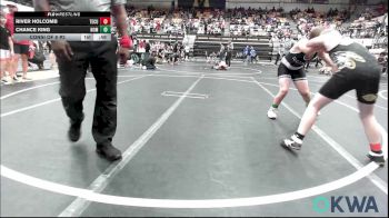 100 lbs Consi Of 8 #2 - River Holcomb, Tecumseh Youth Wrestling vs Chance King, Team Nomad