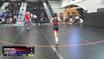 12U-2 lbs Round 1 - Jaxysn Walk, Immortal Athletics WC vs Tysen Hanson, Caveman Wrestling