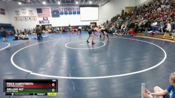 150 lbs Champ. Round 2 - Price Harpstreith, Cheyenne Central vs William Alt, Kelly Walsh