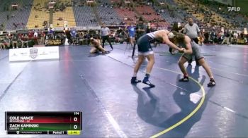 174 lbs Round 5 (8 Team) - Cole Nance, Bellarmine vs Zach Kaminski, Liberty