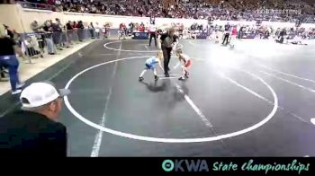 46 lbs Consi Of 16 #2 - Eli Remigton, Skiatook Wrestling Club vs Braylie Sparks, Blue Devil Wrestling