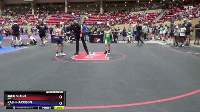 71 lbs Quarterfinal - Jack Seago, MO vs Kash Harrison, TN