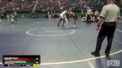 2A 285 lbs Champ. Round 1 - Davante Barrington, Northeastern vs Nhycer Kelly, Reidsville