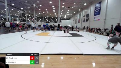 120 lbs Rr Rnd 7 - Michael Clark, Revival Black vs Jack Cherry, Kraken Blue