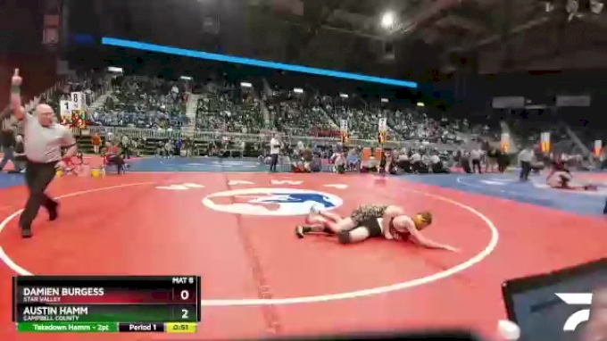 4A-152 lbs Cons. Round 1 - Damien Burgess, Star Valley vs Austin Hamm ...