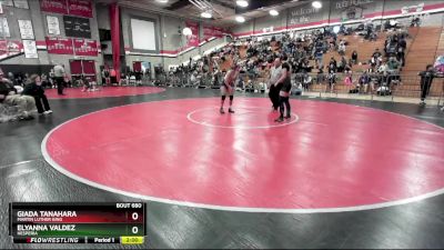 110 lbs Quarterfinal - Elyanna Valdez, Hesperia vs Giada Tanahara, Martin Luther King