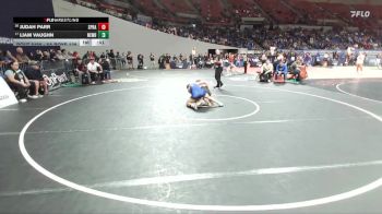6A Boys 138 lbs Cons. Round 4 - Judah Parr, Sprague Boys vs Liam Vaughn, Newberg Boys