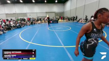 132 lbs Quarters & 1st Wb (16 Team) - Sian Rogers, Indiana vs Ariyanah Parson, Virginia Red