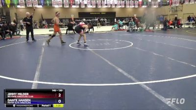 130 lbs Cons. Semi - Jimmy Milder, Big Game Wrestling Club vs Dante Hansen, Moyer Elite Wrestling