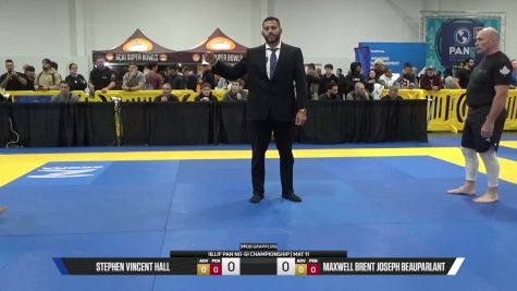 Maxwell Brent Joseph Beauparlant vs Stephen Vincent Hall 2026 Pan IBJJF Jiu-Jitsu No-Gi Championship