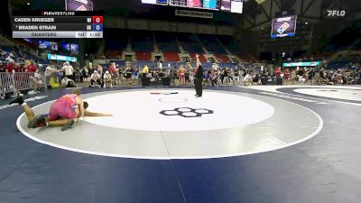 190 lbs Quarters - Caden Krueger, MI vs Braden Strain, OK