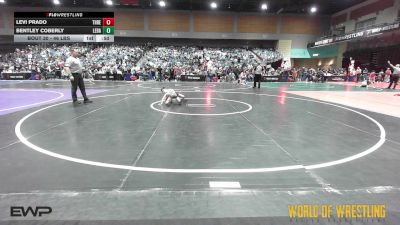 46 lbs Consi Of 16 #1 - Levi Prado, THRESHOLD WRESTLING CLUB vs Bentley Coberly, Lebanon Mat Club