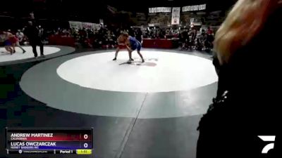 170 lbs Round 3 - Andrew Martinez, California vs Lucas Owczarczak, Honey Badgers WC