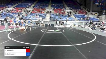145 lbs Cons 16 #1 - Callen Kirchner, Illinois vs Mason Ketcham, New York
