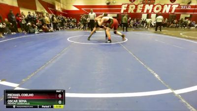 144 lbs Cons. Round 2 - Oscar Sema, Fremont (Sunnyvale) vs Michael Coelho, Los Banos