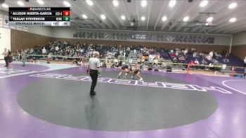 120 lbs 5th Place Match - Tealah Stevenson, Newcastle vs Allison Huerta-Garcia, Scottsbluff Girls