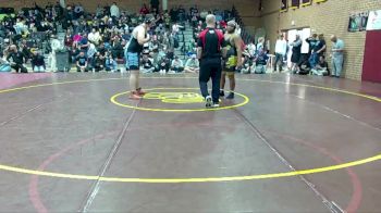 285 lbs Quarterfinal - Tobey Shumway, Mica Mountain vs Carloas Jones, Salpointe Catholic