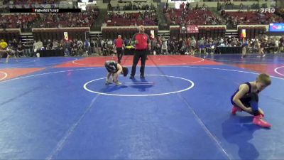 87 lbs Cons. Semi - Isaiah Hilyer, Greenchain vs Rawley Fanning, Havre Wrestling Club