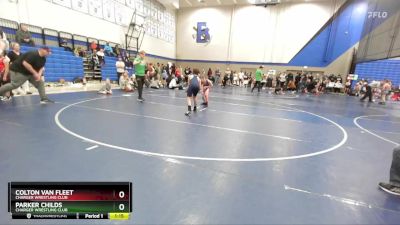 100 lbs 1st Place Match - Colton Van Fleet, Charger Wrestling Club vs Parker Childs, Charger Wrestling Club