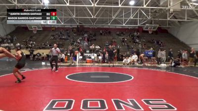 125 lbs Cons. Round 5 - Quentin Barros-Santiago, Rio Hondo College vs Mason Barros-Santiago, Rio Hondo College