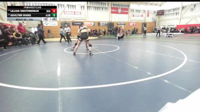105 lbs Champ. Round 2 - Lillian Smotherman, Ukiah vs Ashlynn Wang, Alameda High School