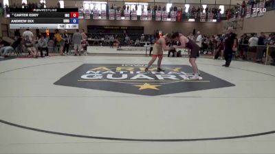 215 lbs Cons. Round 2 - Carter Eddy, Indee Mat Club vs Andrew Dix, Iowa