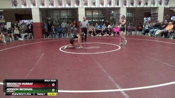 JV-2 lbs Round 3 - Brooklyn Murray, Independence vs Addison Beckman, Grinnell