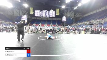 88 lbs Cons 8 #2 - Bryson Busler, Wisconsin vs Landon Thoennes, Minnesota