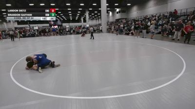 113 lbs Cons. Rd Of 64 - Landon Dietz, Cowboy Wrestling Club vs Brandon Gaither, Backyard Brawlers Midwest