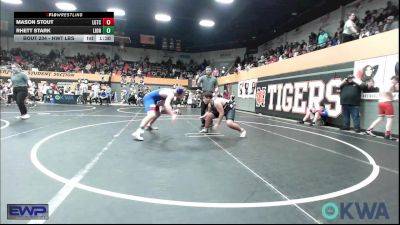 Semifinal - Mason Stout, Lone Grove Takedown Club vs Rhett Stark, Lions Wrestling Academy