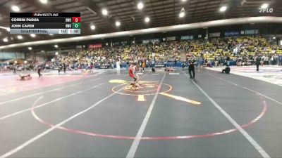 85 lbs Quarterfinal - Corbin Padua, Derby Wrestling Club vs John Caven, Havre Wrestling Club