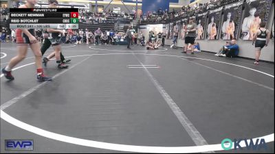 100 lbs Semifinal - Beckett Newman, Enid Youth Wrestling Club vs Reid Botchlet, Choctaw Ironman Youth Wrestling